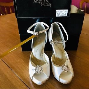 Angela Nuran Starletta Dyeable Wedding Shoes
